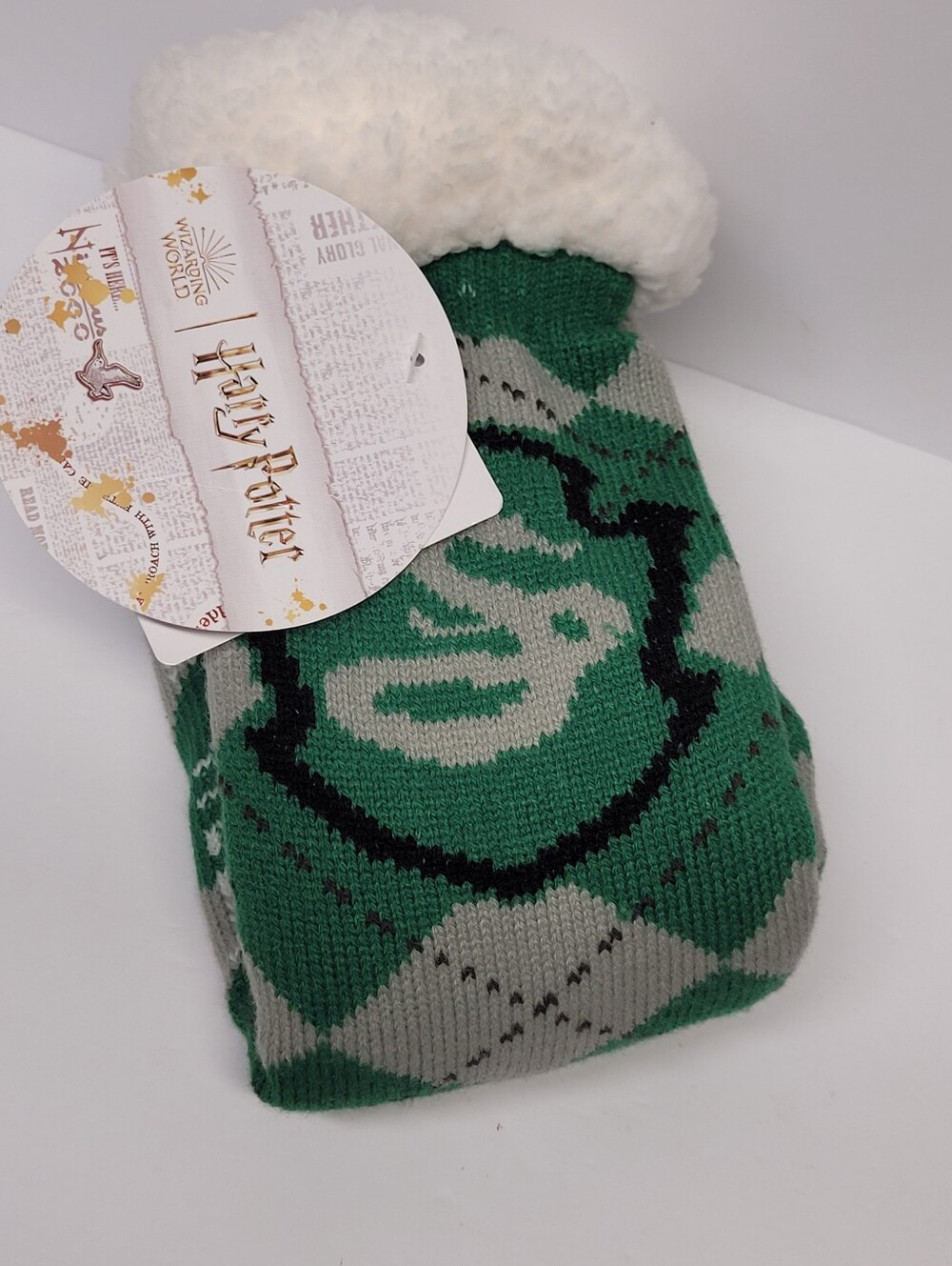 Harry Potter Slytherin Green & Gray Socks